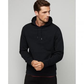 Sudadera Hackett Embossed con Capucha - Negro