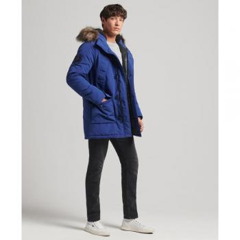 Chaqueta Vintage Everest Azul con Pelaje Sintético para Hombre Superdry