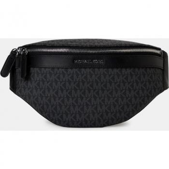 Riñonera bandolera de hombre Michael Kors Greyson con logotipo en color negro