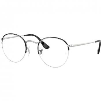 Ray-Ban RX3947V Round Gaze 3183 Unisex Eyewear Black Size 51 with Blue Light Block Available