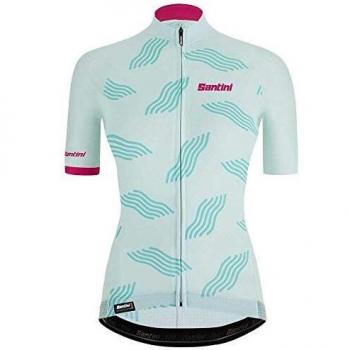 Santini Womens Tono Dune Jersey Camiseta de Trineo, Mujer, Verde, Medium