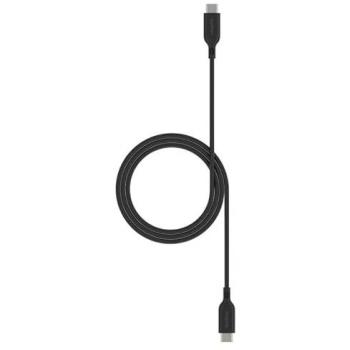 Cable USB-C a USB-C de carga rápida y transferencia de datos, 1 m, resistente y duradero, color negro