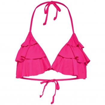 Only Natty Flounce Bikini Top ACC, rosa, Large