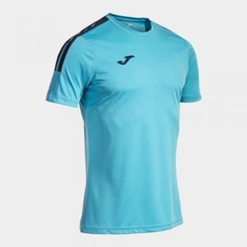 Camiseta de Fútbol Joma Olímpica Eco Turquesa Manga Corta Hombre/Niño