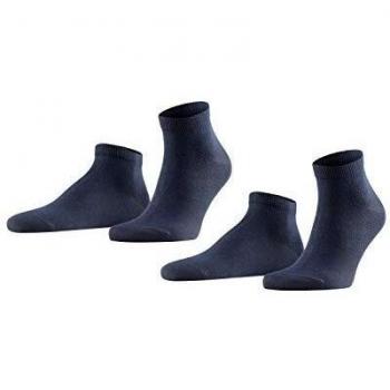 Falke Happy 2-Pack Men's Dark Navy Cotton Sneaker Socks (Size 47-50)