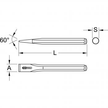 Cortafríos KS TOOLS 964.3107 Stainless Steel, 26x450 mm