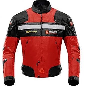 BORLENI Chaqueta de moto a prueba de viento motocicleta armadura de equipo de protección otoño invierno verano para hombre de toda estaciòn XXL