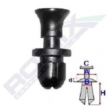 Fijación ROMIX B26079, Grapa de 10 Piezas, alta resistencia, ideal para uso en construcción y bricolaje