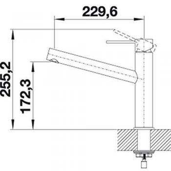 Grifo de Cocina Blanco Ambis Acero Inoxidable Cepillado, Alta Presión, Cartucho Cerámico, Bec Orientable 130°