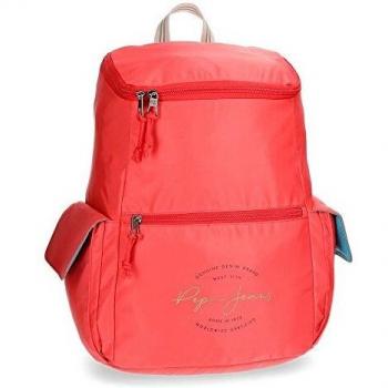 Pepe Jeans Yoga Mochila Adaptable para Portátil 15,6 Rojo 33x44x19 cms Poliéster 25.92L