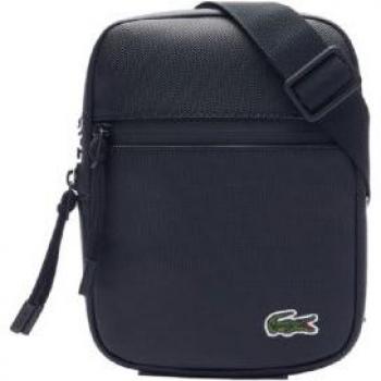 Bandolera Lacoste para hombre, flat negro azulado, modelo LCST pequeña color azul marino