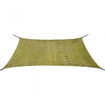 vidaXL Toldo de Vela Rectangular 100% HDPE Crema 2x4 m Lona para Sombra Patio