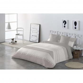 NAF NAF Funda Nórdica Algodón 144 Hilos Marble Beige/Gris