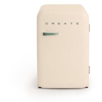 Frigorífico Mini Retro 107L Beige Gas R600a Bajo Consumo