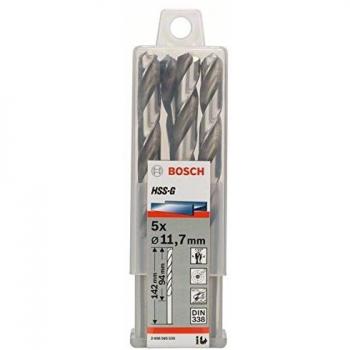 Bosch 2 608 585 535 - Pack de 5 brocas para metal HSS-G, DIN 338