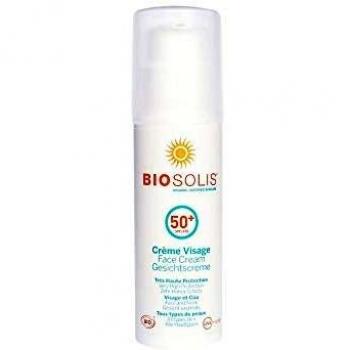Biosolis SPF50+ Face Cream - 50 ml Organic Sunscreen