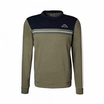 Sudadera Kappa Irisson Oliva Marino Hoodie 35145TW-A02, tipo: Sudadera, características: color verde/azul, diseño activo, para hombre, talla S