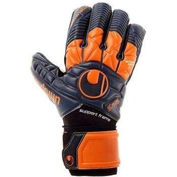 uhlsport Eliminator Supersoft SF Guantes, Azul Marino / Dark Orange, 9