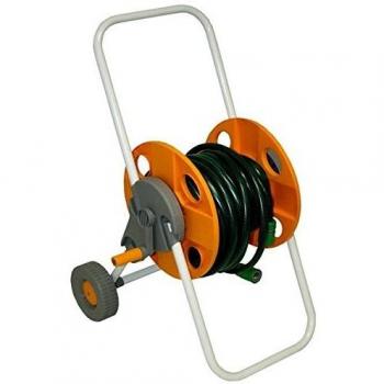 Mader Garden Tools 90482 Carro Portamangueras con Ruedas y Manguera, 15 m
