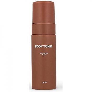 Body Tones Espuma autobronceadora, autobronceador para la piel oscura hidratante y antiedad, Autobronceador mousse, bronceado natural sin exposición al sol