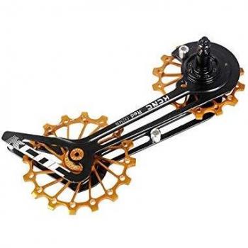 KCNC Pata de Cambio roldanas 12+16D Shimano 8000/9100 Dorado