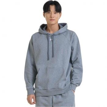 Under Armour Men's Rival Fleece Hoodie - Light Gray, Casual, Athletic, Size M