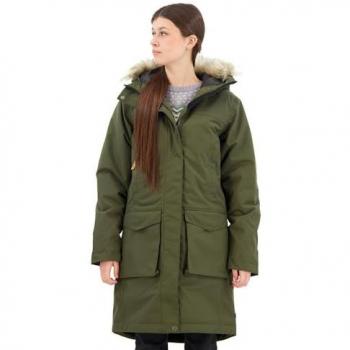 Fjällräven Nuuk Lite Parka - Chaqueta con capucha, color verde bosque, para mujer, talla M
