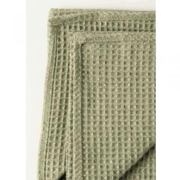 Pack 2 Servilletas Waffle Verde Suave 45x45 cm