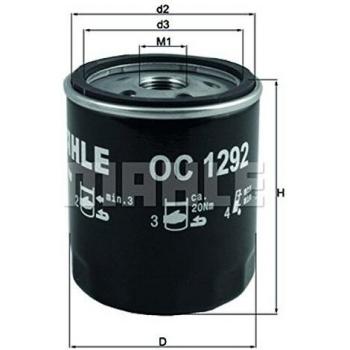 MAHLE ORIGINAL Filtro de aceite