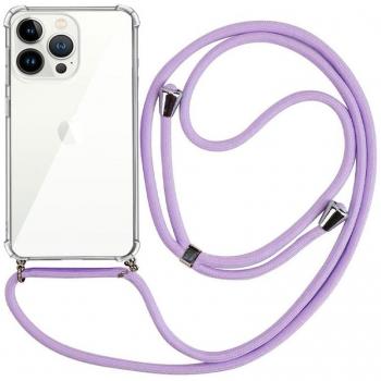 Funda con Cordón Violeta para iPhone 13 Pro