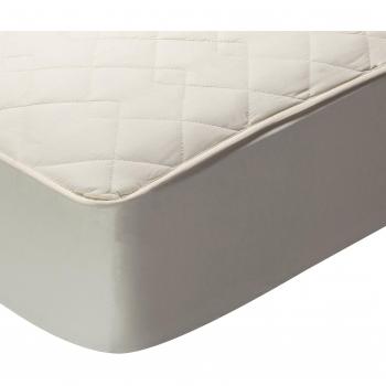 Pikolin Home - Protector de colchón acolchado cubre colchón, 100% algodón, tejido y relleno, transpirable, 90 x 190/200 cm, cama 90 cm