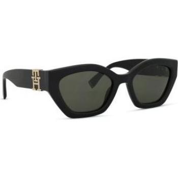 Tommy Hilfiger Women's Hexagonal Sunglasses TH 1979/S Black 807