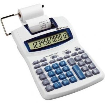 REXEL IB410031 - Calculadora de sobremesa con impresión IBICO 1214 X color blanco/azul