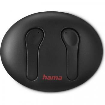 Auriculares In-Ear Hama Spirit Unchained Bluetooth 5.3, True Wireless, Cancelación de Ruido Ambiental ENC, Carga Inalámbrica, hasta 16h de batería, Negro