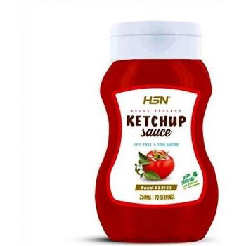 Salsa Ketchup de HSN | Baja en Calorías, Baja en Azúcar, Sin Grasa, Edulcorado con Estevia | Apto Vegetarianos, Sin Gluten, 350ml