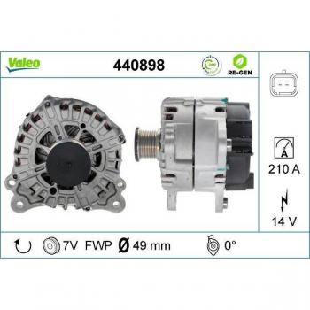 Alternador Generador VALEO 440898, tipo de producto: alternador, características: generador de corriente, diseño compacto, alta eficiencia energética, compatible con múltiples modelos de vehículos