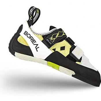 Zapatos de Escalada Boreal Silex Velcro para Mujer Negro/Y amarillo