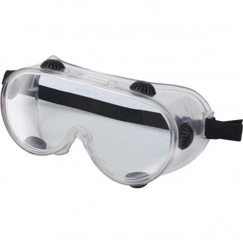 wolfcraft Gafas de visión total Classic con cinta de goma I 4902000 I Protección panorámica para grandes esfuerzos