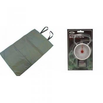 Báscula y Esterilla Desenganchable para Pesca de Carpa, Hasta 22.5 Kg