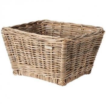 Basil – Cesta para Bicicleta Dalton, Color Gris - Nature Grey, tamaño 44 x 33 x 25 cm