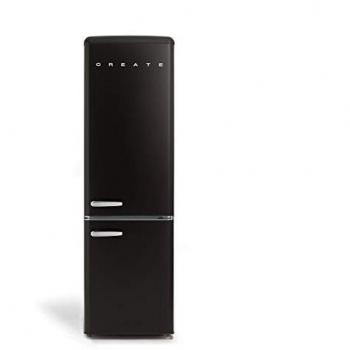 Frigorífico Combi Retro 244L Negro Stylance - Diseño Vintage, Materiales Resistentes, Eficiencia Energética 90W