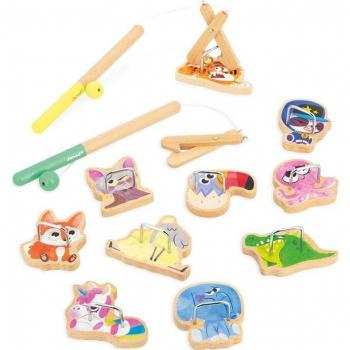 Juego de Habilidad Atrapa Animales con Pinzas - Alicates de Línea Applepop - Janod 03352 JU03352 JANOD