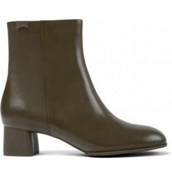 Camper Women's Green Leather Ankle Boots Katie - 5.1cm Heel Height