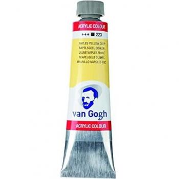 Pintura Acrílica Fina 40 ml - Amarillo de Nápoles Oscuro 223