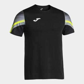 Camiseta de running Joma Elite XI manga corta hombre negro brillante amarillo S