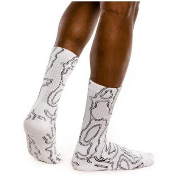 Calcetines Grimey Strange Fruit blancos, tipo: calcetines, características: diseño único Strange Fruit, color blanco, material suave y cómodo, adecuado para uso diario y estilo urbano