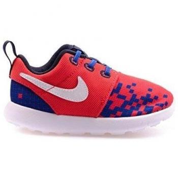 Nike Roshe One Print (Tdv), Zapatos de Primeros Pasos Para Bebés, Naranja / Blanco / Negro (Lt Crimson / White-Rcr Bl-Obsdn), 22 EU