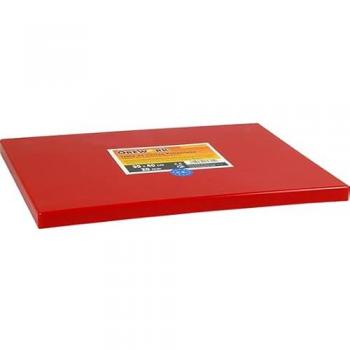 Orework Tabla para Cortar de Polietileno Sanitario PE-500 - 50x50x2 Cm - Rojo