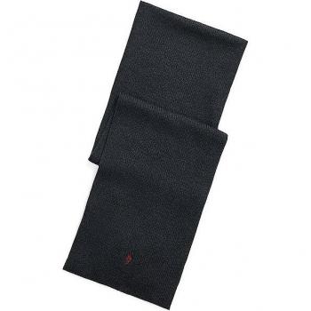 Polo Ralph Lauren Premium Wool Scarf for Men - 100% Merino Wool - Gray