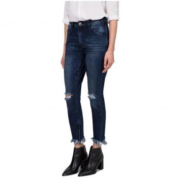 One Teaspoon Indigo High Rise Skinny Jeans, Cropped, Female, Blue, Size: W25